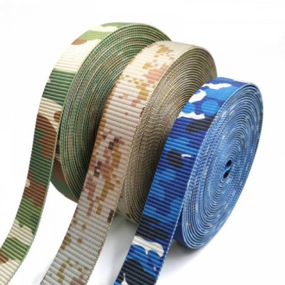 Custom Thick Camo Military Nylon Webbing